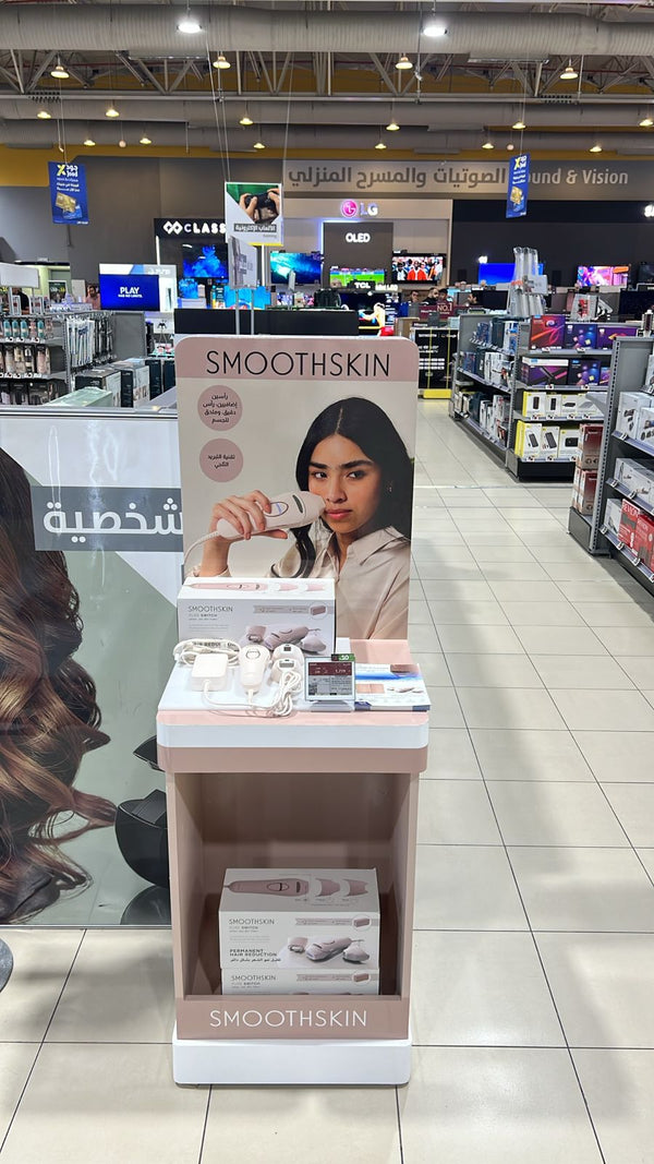 Launch of the new SmoothSkin IPL hair removal device at Extra.