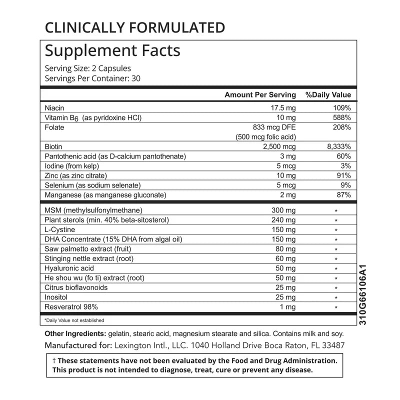 Hairmax Hair, Skin & Nails Supplements